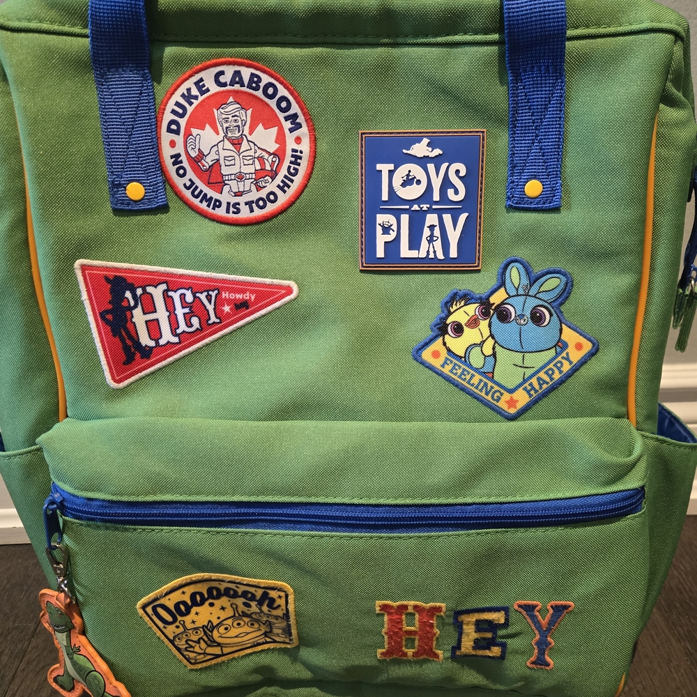 Disney Parks Pixar Toy Story Patches Backpack School Travel Bag 16" - Picture 2 of 9